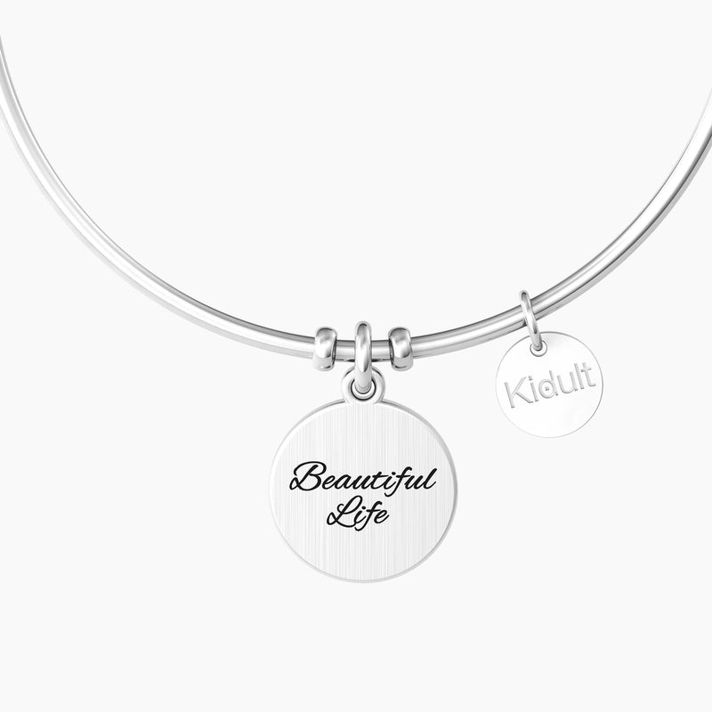 Bracciale rigido con ciondolo "ALBERO DELLA VITA | BEAUTIFUL LIFE" - Gioielleria Fondente