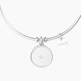Bracciale rigido amica con ciondolo e frase "UNA VERA AMICA È PER TUTTA LA VITA" - Gioielleria Fondente