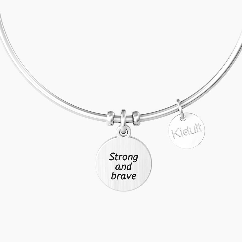 Bracciale rigido donna con ancora "ANCORA | STABILITÀ" - Gioielleria Fondente