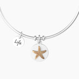 Bracciale rigido con stella marina "STELLA MARINA | FORTUNA" - Gioielleria Fondente