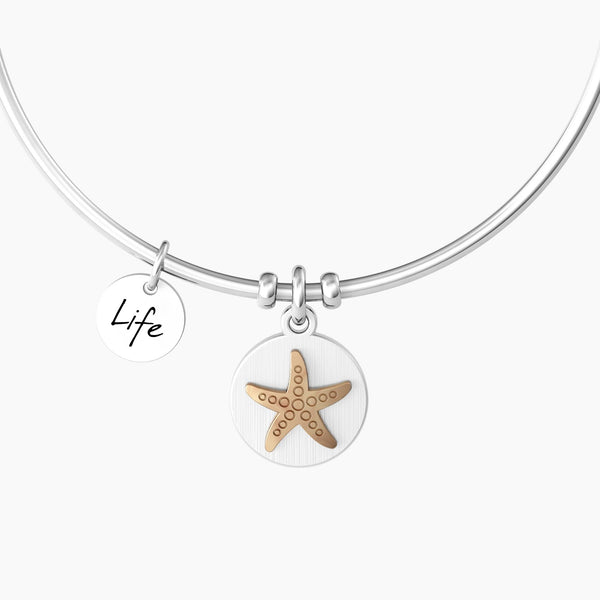 Bracciale rigido con stella marina "STELLA MARINA | FORTUNA" - Gioielleria Fondente