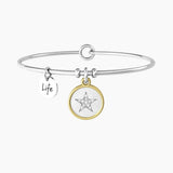 Bracciale rigido con ciondolo stella "STELLA | TODAY IS YOUR DAY" - Gioielleria Fondente