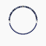 Bracciale elastico con sodalite blu "BE DIFFERENT" - Gioielleria Fondente