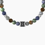 Bracciale elastico con pietre multicolor "Good Luck" - Gioielleria Fondente