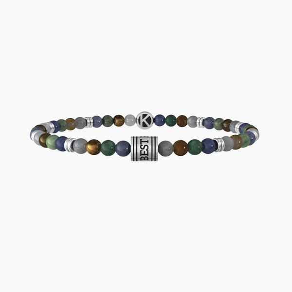 Bracciale elastico con pietre e frase amicizia "BEST FRIENDS" - Gioielleria Fondente