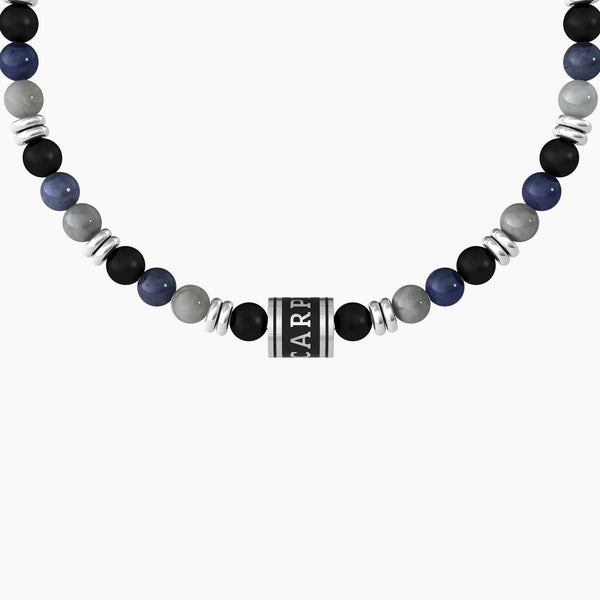 Bracciale con pietre multicolor e frase "carpe diem" - Gioielleria Fondente