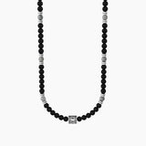 Collana my family con agata nera e grigia "MY FAMILY" - Gioielleria Fondente