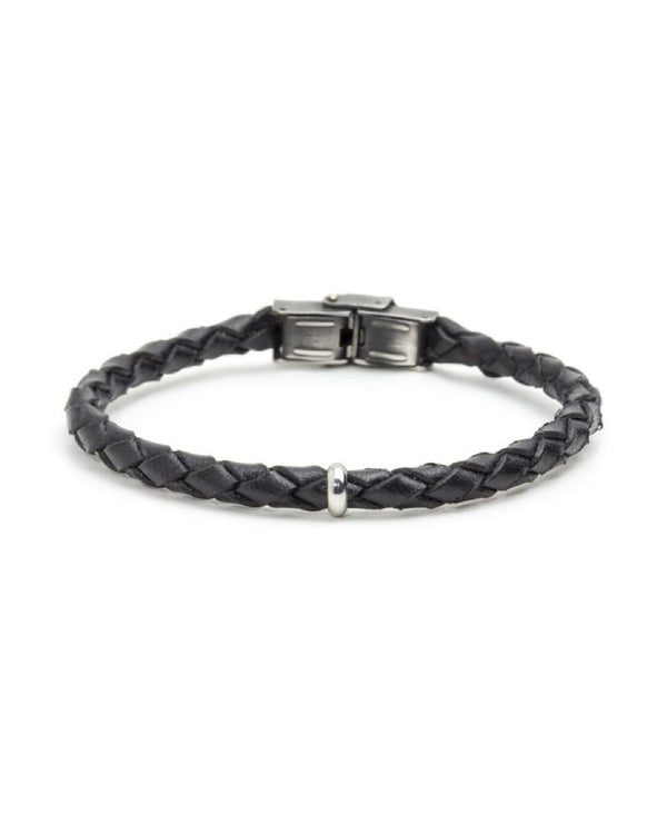 4br1802n BRACCIALE IN PELLE INCROCIATA
