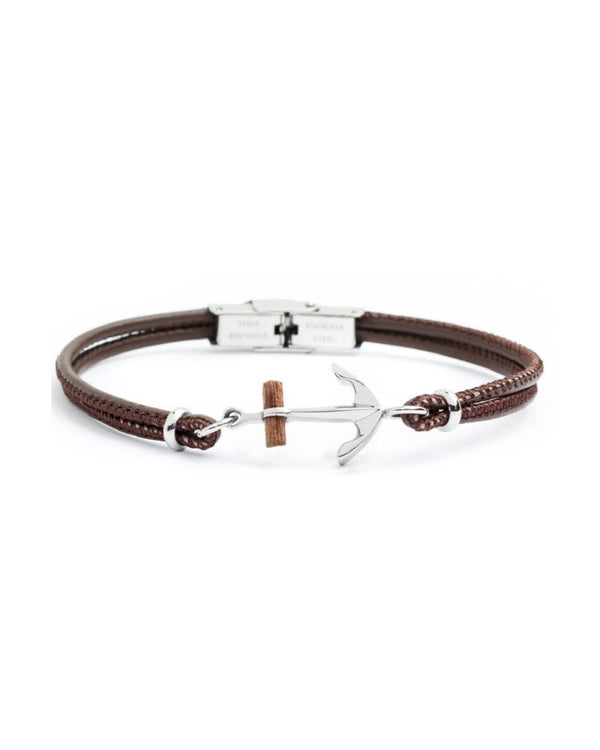 4br1817m Bracciale con ancora