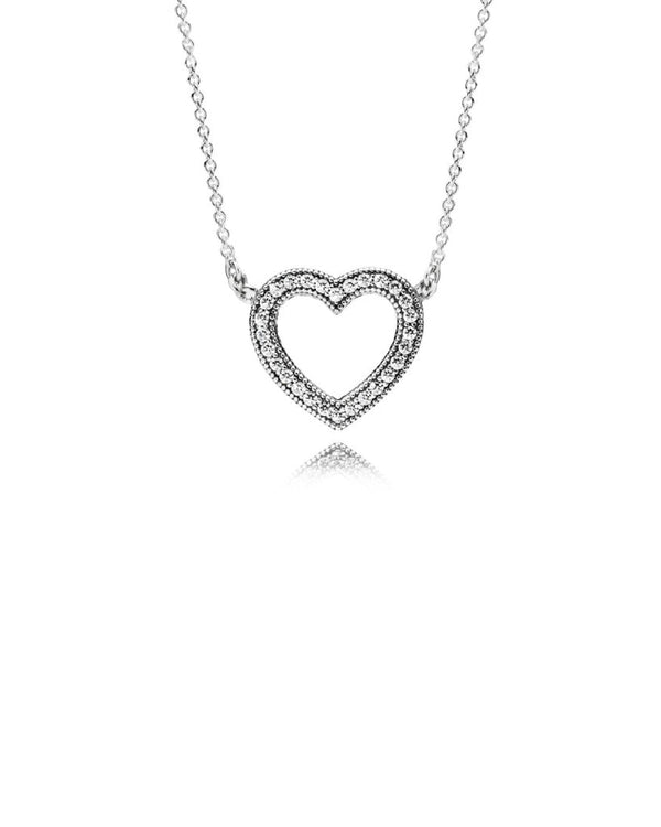 590534CZ-45 Collana con pendente a cuore