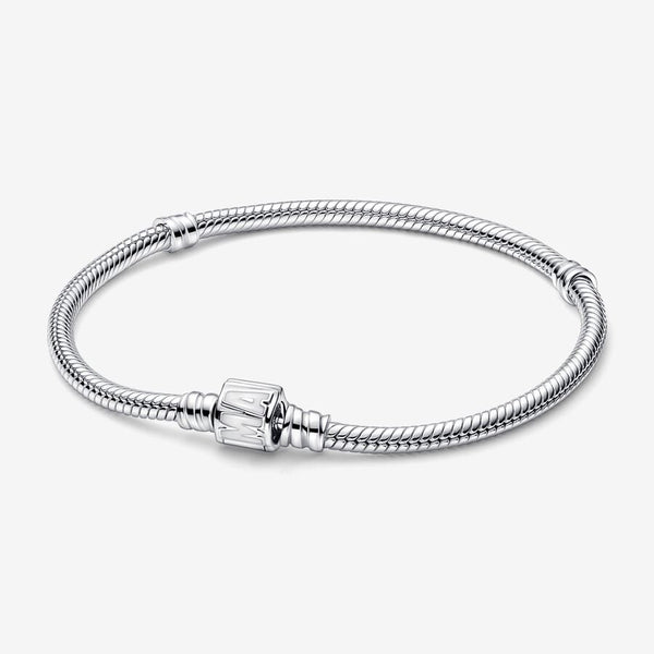 Bracciale Pandora Moments con Maglia Snake e Chiusura con Logo Marvel - Gioielleria Fondente