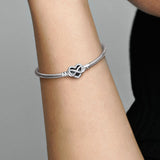 Bracciale con Chiusura Cuore Infinito Pietre Luminose - Gioielleria Fondente