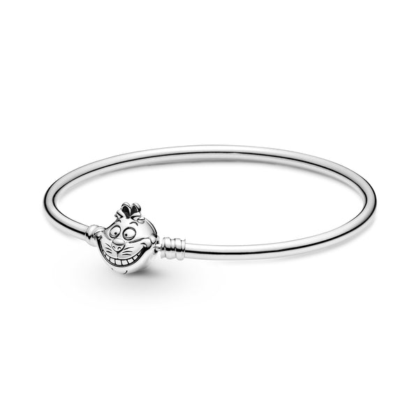 Alice nel paese delle meraviglie Disney bracciale rigido Pandora Moments con chiusura Stregatto - Gioielleria Fondente