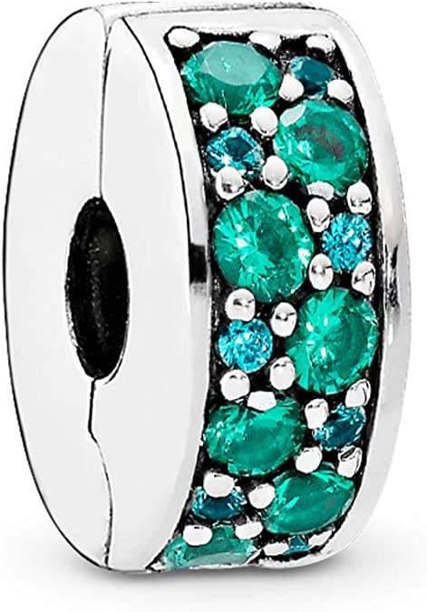 791817mczmx Clip Eleganza Luccicante Mosaico Color Turchese