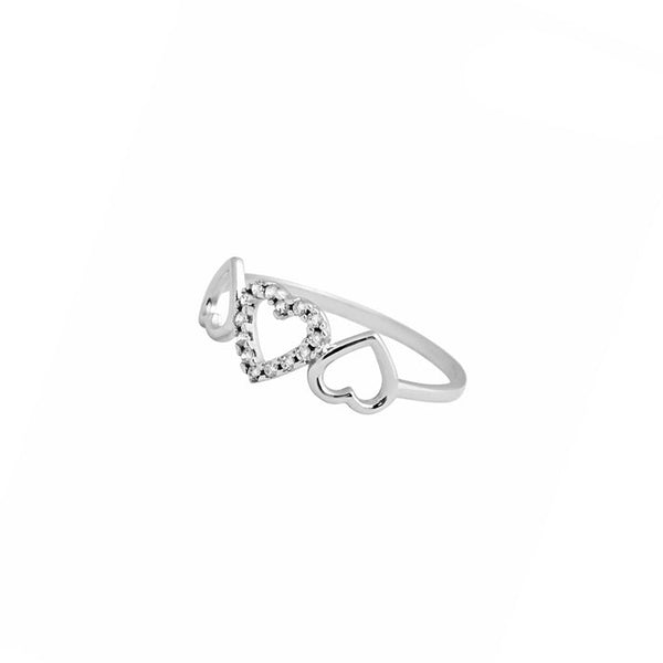 Anello Cuore e Zirconi - Gioielleria Fondente