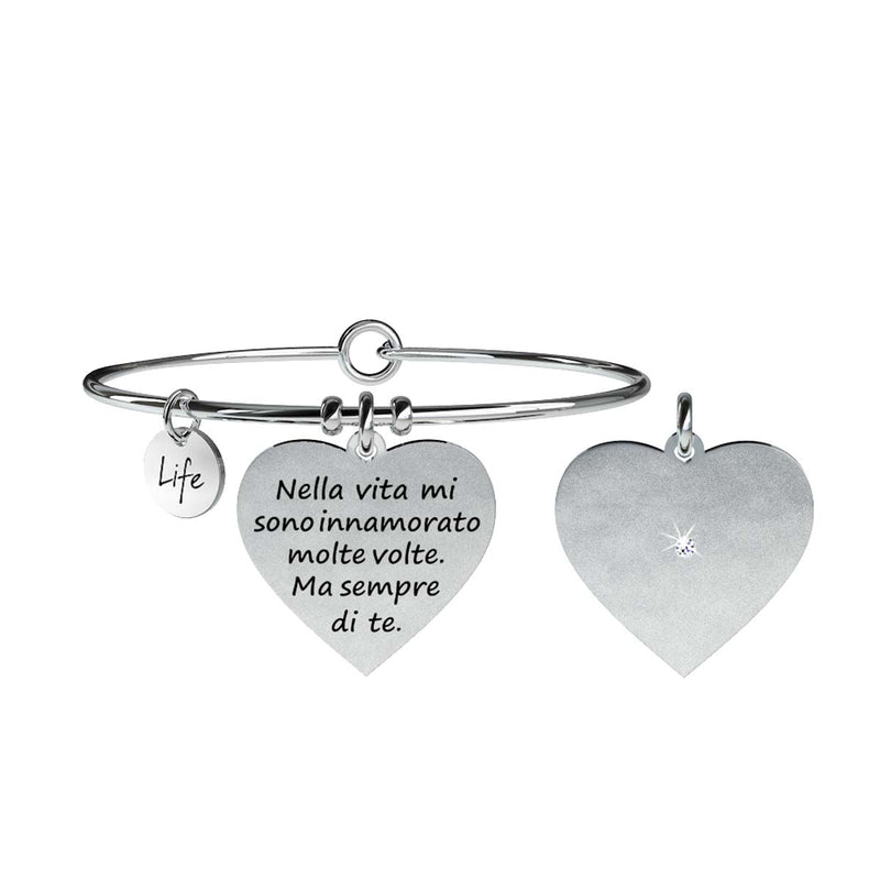 731059 Bracciale Love "Nella vita mi sono innamorato molte volte. Ma sempre di te."