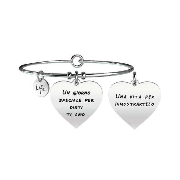 731097 Bracciale Love "Un giorno speciale per dirti ti amo. Una vita per dimostrartelo."