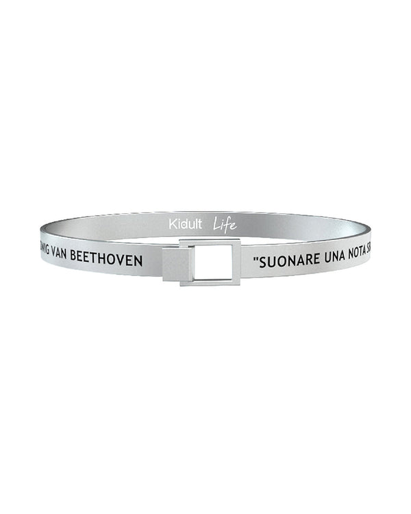 731191 Bracciale Free Time "SUONARE UNA NOTA SBAGLIATA È INSIGNIFICANTE SUONARE SENZA PASSIONE È IMPERDONABILE"