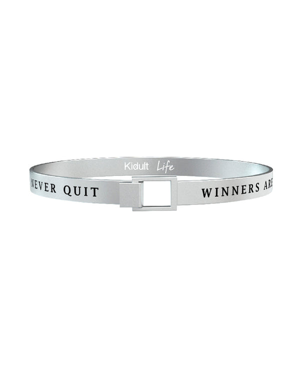 731206 Bracciale Philosophy "WINNERS ARE NOT PEOPLE WHO NEVER FAIL BUT PEOPLE WHO NEVER QUIT"