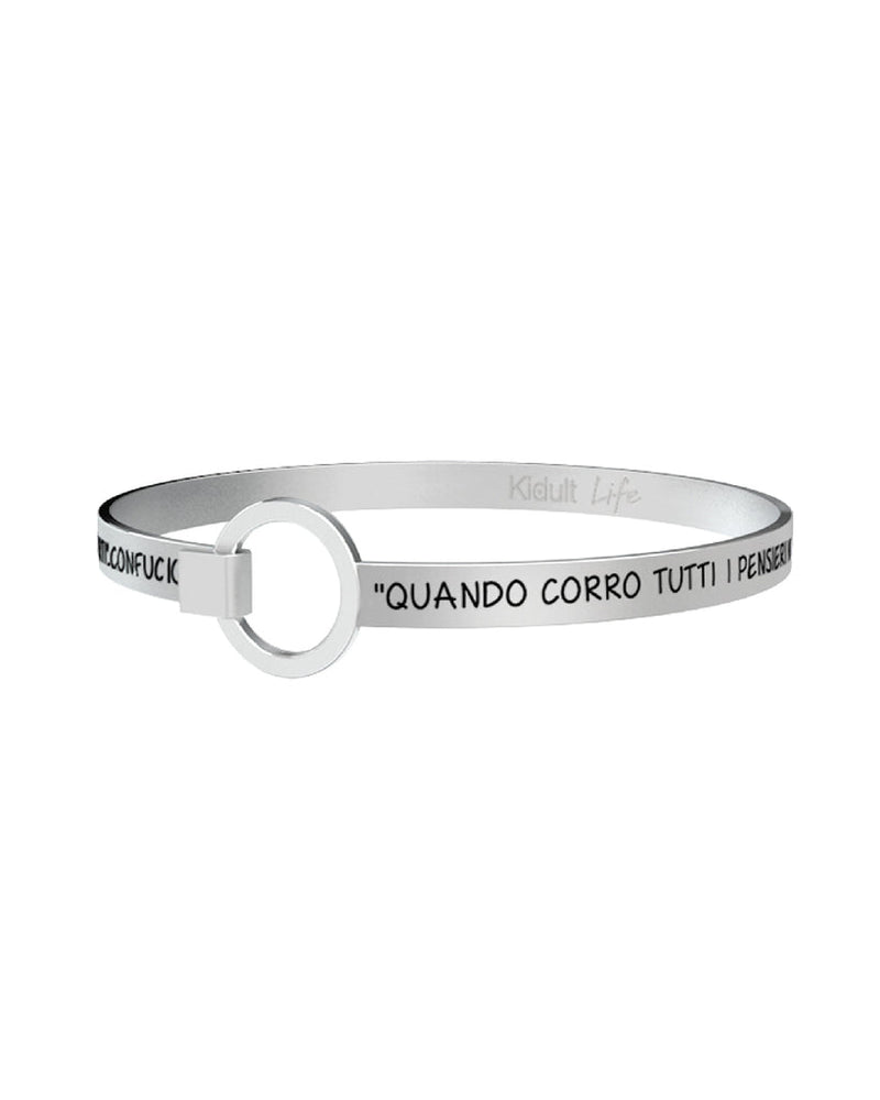731251 Bracciale Free Time "QUANDO CORRO TUTTI I PENSIERI VOLANO VIA. SUPERARE GLI ALTRI È AVERE LA FORZA SUPERARE SE STESSI È ESSERE FORTI."