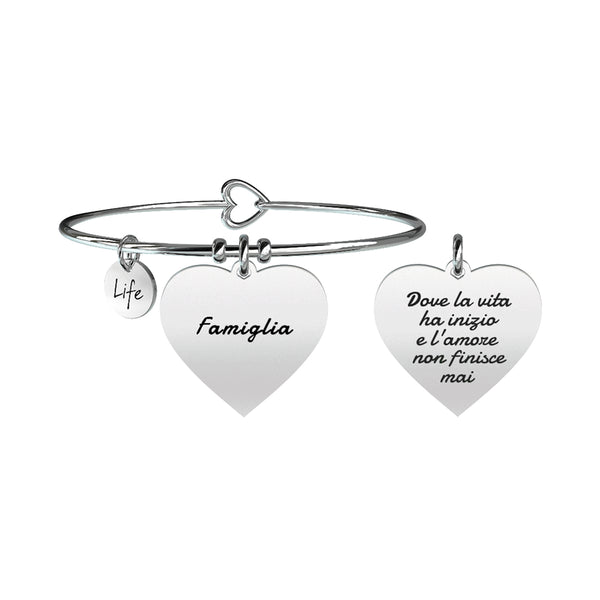731259 Bracciale Family "Dove la vita ha inizio e l'amore non finsice mai"