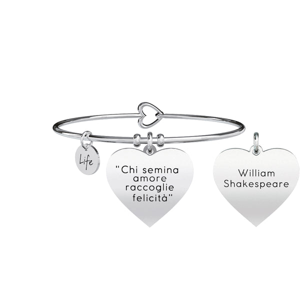 731270 Bracciale Love "Chi semina amore raccoglie felicità"