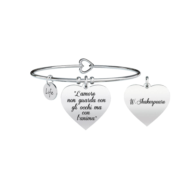 731271 Bracciale Love "L'amore non guarda con gli occhi ma con l'anima"