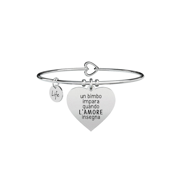 731292 Bracciale Love "Un bimbo impara quando l'amore insegna"