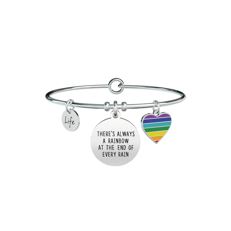 731313 Bracciale Philosophy "There is always a rainbow at the end of every rain"
