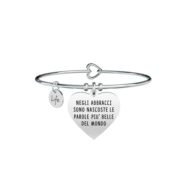 731317 Bracciale Love "Negli abbracci sono nascoste le parole più belle del mondo"