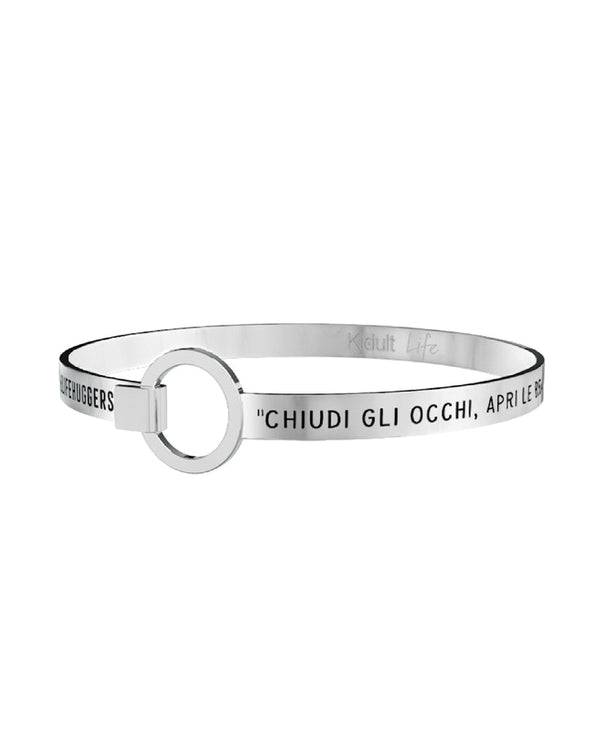 731349 Bracciale Love "CHIUDI GLI OCCHI APRI LE BRACCIA E RIEMPI IL CUORE. SENTIRAI LA VITA CHE SI LASCIA ABBRACCIARE"