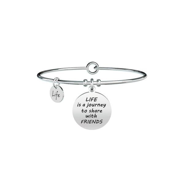 731353 Bracciale Love "Life is a journey to share with friends"