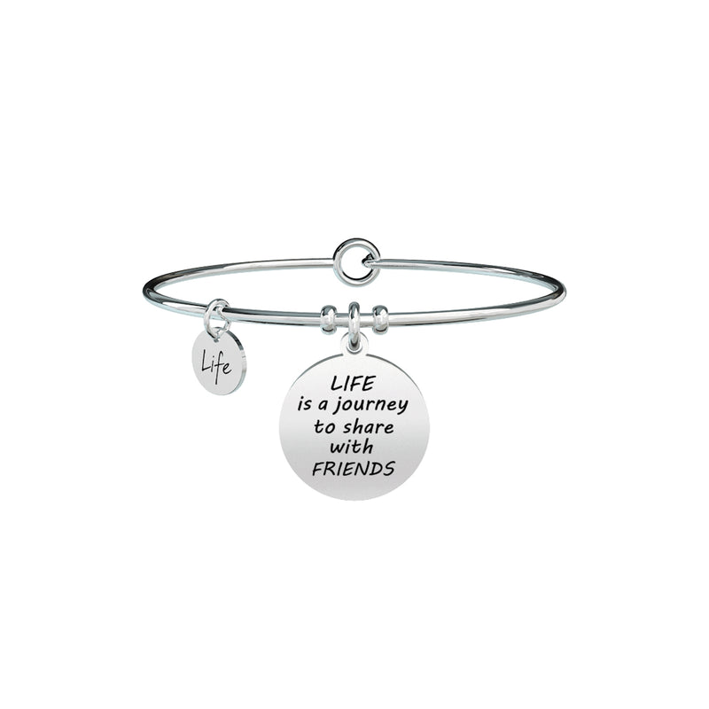 731353 Bracciale Love "Life is a journey to share with friends"