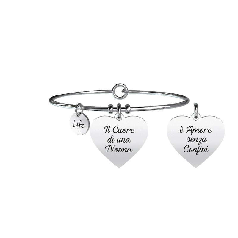 731368 Bracciale Family "Il cuore di una nonna è amore senza confini"