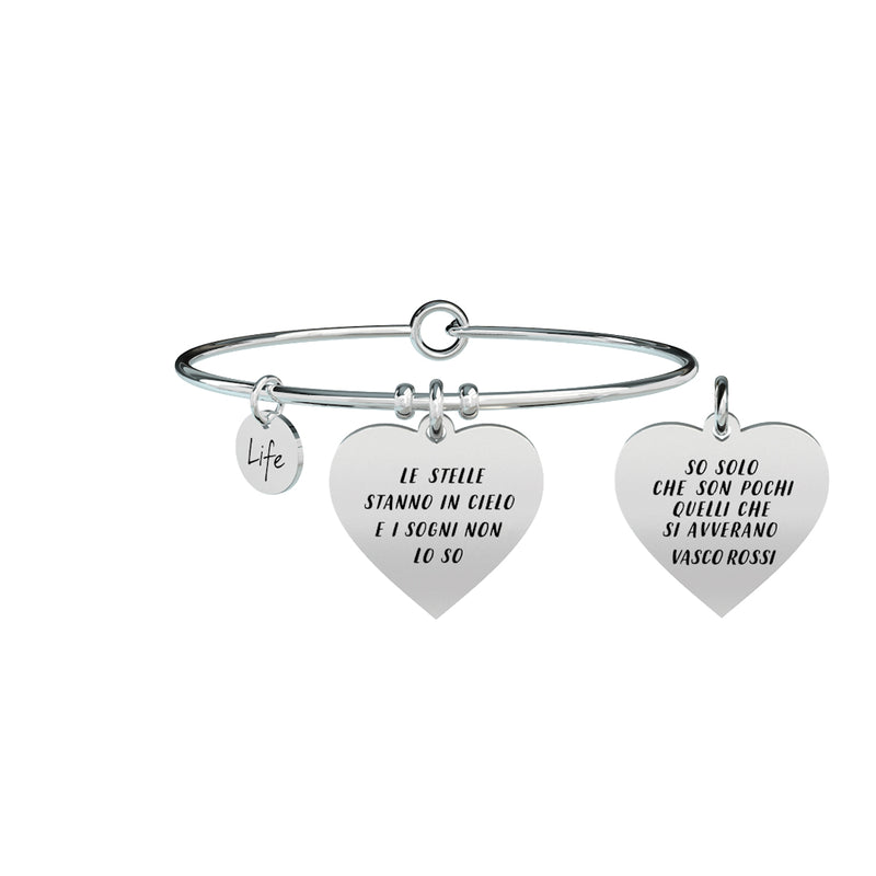 731467 Bracciale Vasco "Le stelle stanno in cielo i sogni non lo so so solo che son pochi quelli che si avverano"