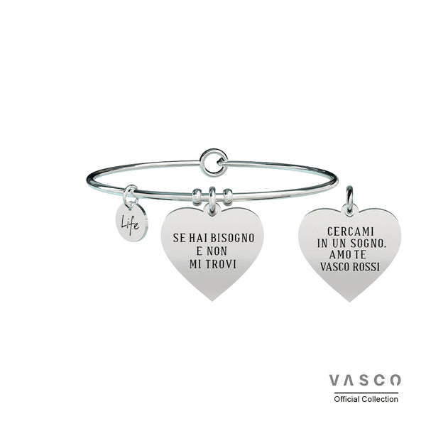 731468 Bracciale Vasco "Se hai bisogno e non mi trovi cercami in un sogno. Amo te"