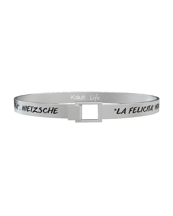 731513 Bracciale "La felicità non è fare tutto ciò che si vuole ma volere tutto ciò che si fa" F. Nietzsche
