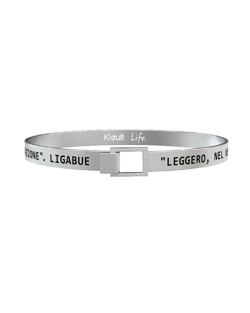731554 Bracciale Ligabue "Leggero nel vestito migliore senza andata né ritorno senza destinazione"