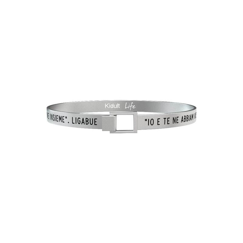 731558 Bracciale Ligabue "Io E Te Ne Abbiam Vista Qualcuna- Vissuta Qualcuna Ed Abbiamo Capito Per Bene Il Termine Insieme"