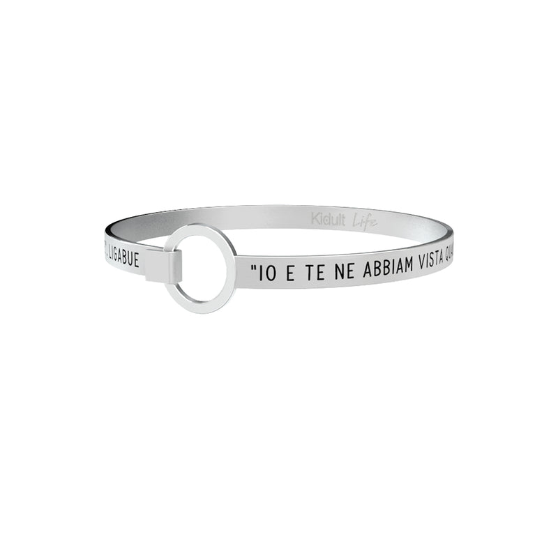 731559 Bracciale Ligabue "Io E Te Ne Abbiam Vista Qualcuna Vissuta Qualcuna Ed Abbiamo Capito Per Bene Il Termine Insieme"