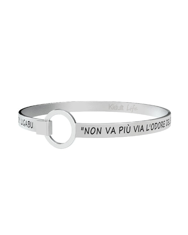 731562 Bracciale Ligabue "NON VA PIÙ VIA L'ODORE DEL SESSO CHE HAI ADDOSSO SI ATTACCA QUI ALL'AMORE CHE POSSO CHE IO POSSO"