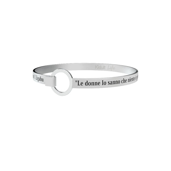 731565 Bracciale Ligabue "Le Donne Lo Sanno Che Niente È Perduto Che Il Cielo È Leggero Però Non È Vuoto. Le Donne Lo Sanno Le Donne L'Han Sempre Saputo"