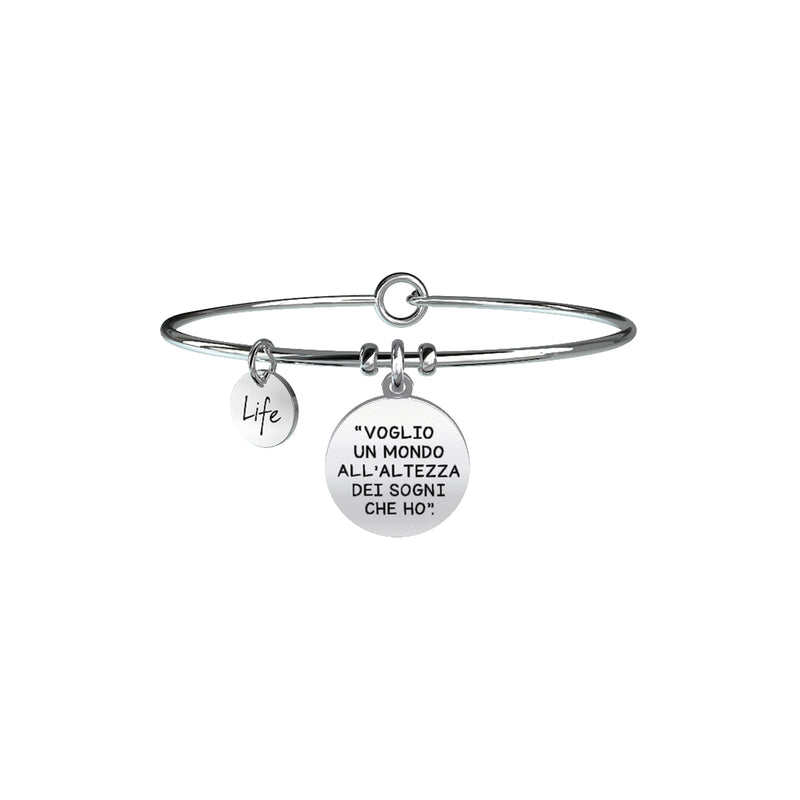 731572 Bracciale Ligabue "Voglio Un Mondo All'Altezza Dei Sogni Che Ho"