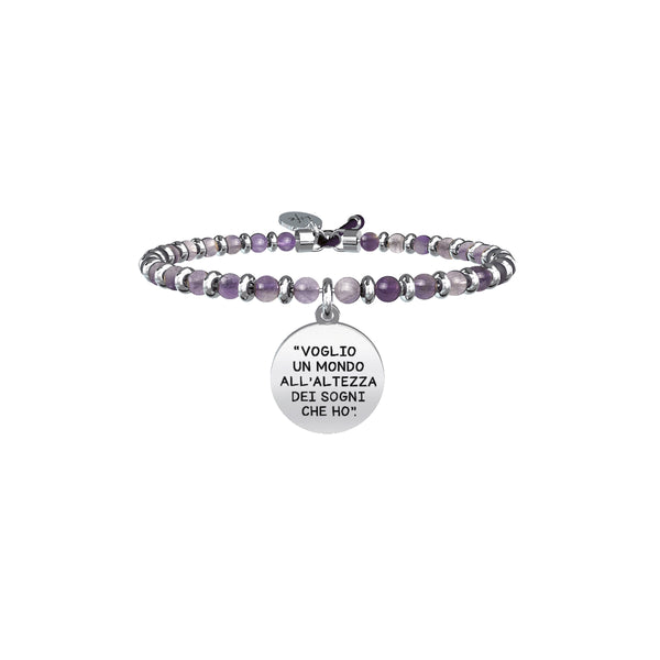731578 Bracciale Ligabue "Voglio Un Mondo All'Altezza Dei Sogni Che Ho"
