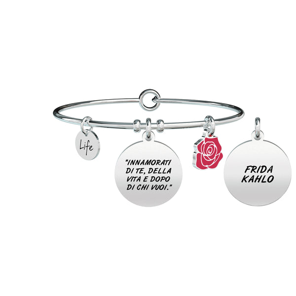 731602 Bracciale Frida Kahlo "innamorati di te della vita e dopo di chi vuoi"