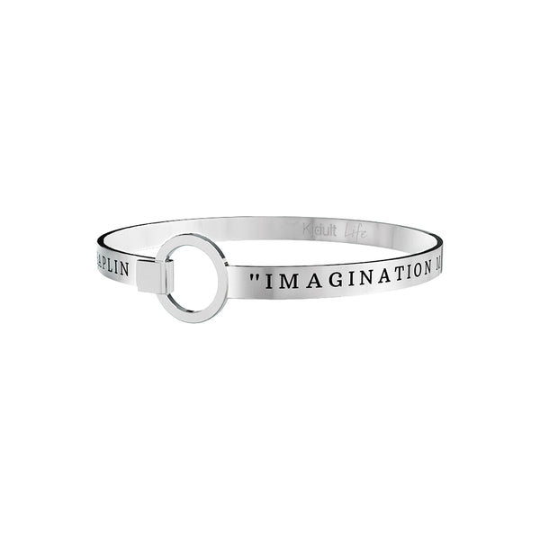 731604 Bracciale Charlie Chaplin "Imagination means nothing without doing"