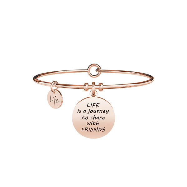 731639 Bracciale Love "Life is a journey to share with friends"