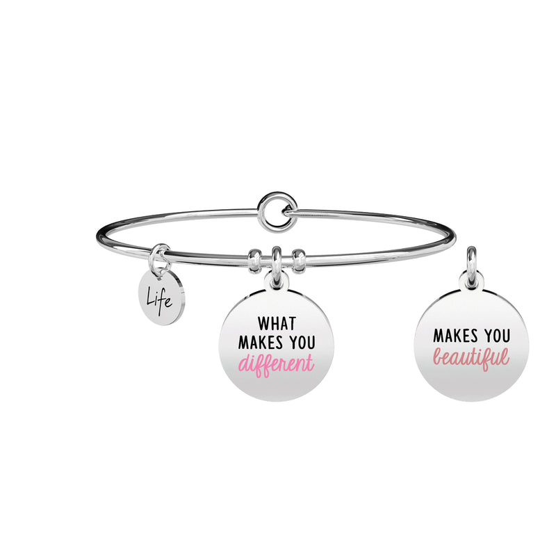 731697 Bracciale Philosophy "What make you different make you beautiful"