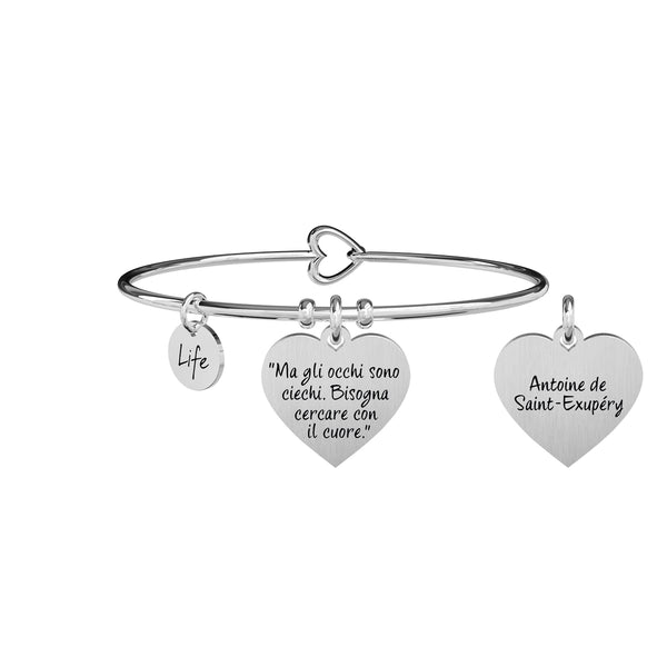 731700 Bracciale Love "Ma gli occhi sono ciechi bisogna cercare con il cuore"