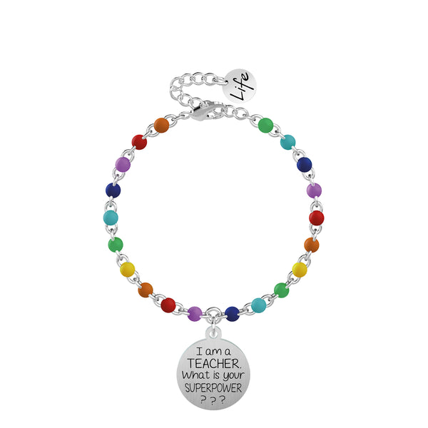 731831 Bracciale Love "I'm a teacher what is your superpower?"